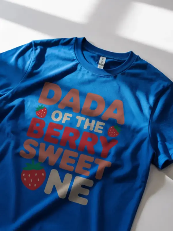 Royal blue berry sweet one dada shirt – sweet one dad tee