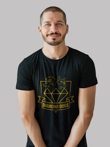 Black shirt Diamond Dogs T-Shirt Ted Lasso + ted lasso t-shirt for fans