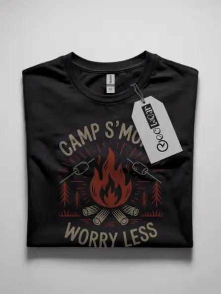 camp s'more worry less t shirt
