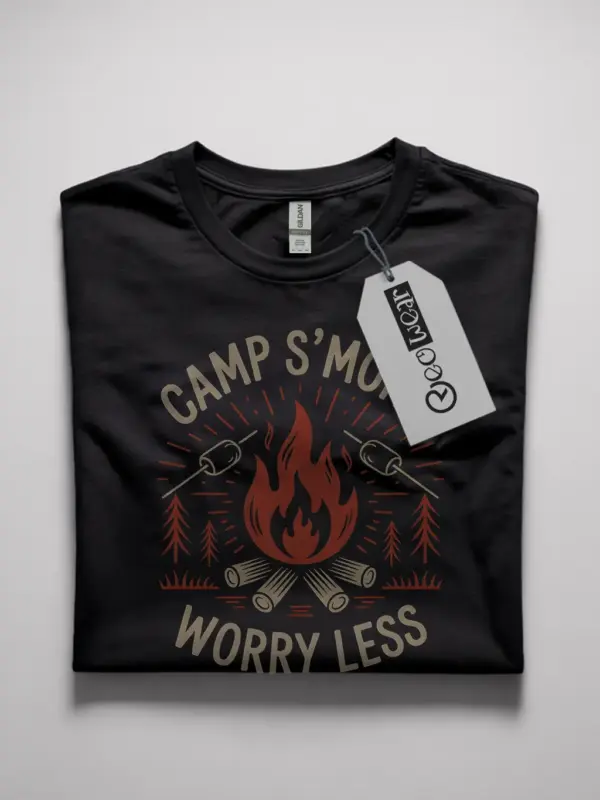 camp s'more worry less t shirt