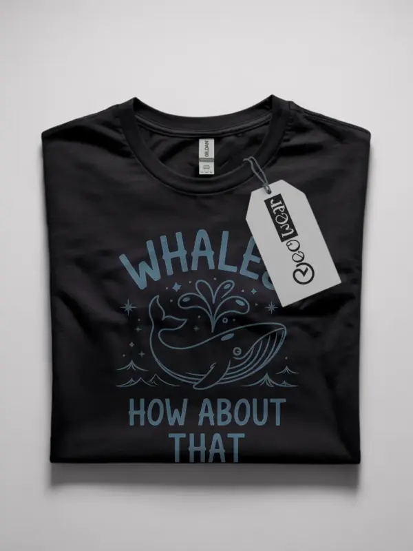 minimalist whale t shirt how about that