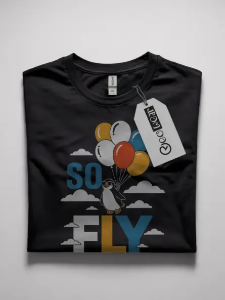 so fly penguin graphic tee