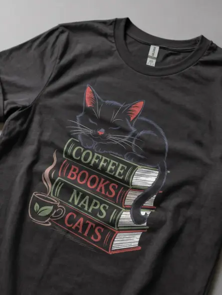 Dark heather book lovers shirt – bookish gift