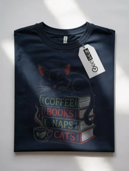 Navy book lovers shirt – cute reading shirt