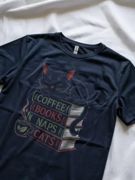 Navy book lovers shirt – cute reading shirt