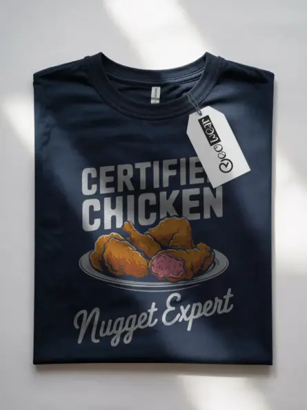 Navy certified chicken nugget expert shirt – foodie t-shirt