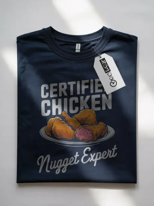 Navy certified chicken nugget expert shirt – foodie t-shirt