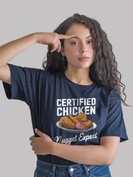 Navy certified chicken nugget expert shirt – foodie t-shirt