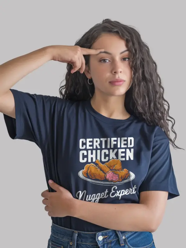Navy certified chicken nugget expert shirt – foodie t-shirt