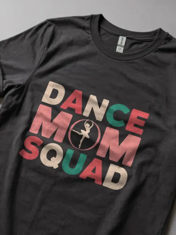 Dark heather dance mom squad shirt – fun dance mom shirt