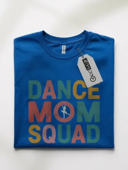 Royal blue dance mom squad tee – dance mama gift