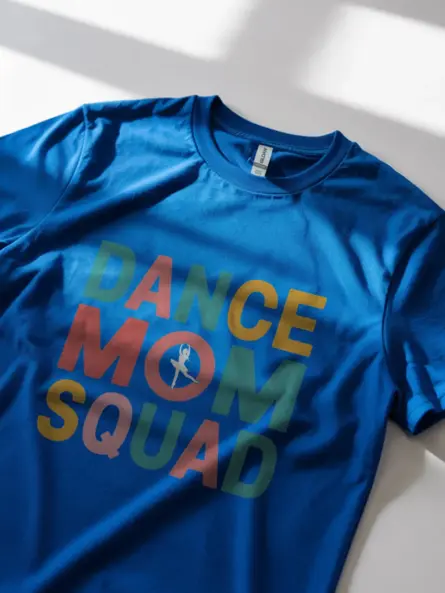 Royal blue dance mom squad tee – dance mama gift