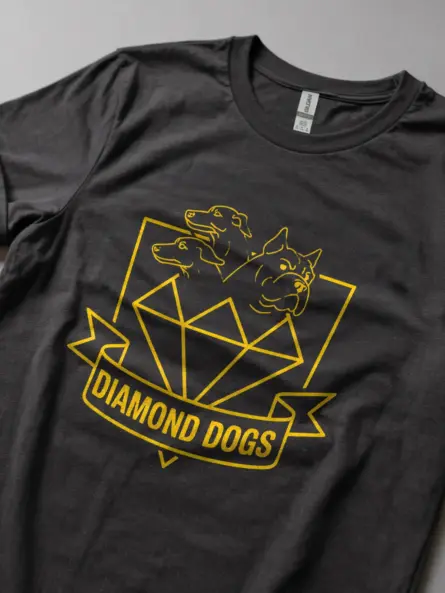 Dark Heather Diamond Dogs T-Shirt Ted Lasso + football club shirt
