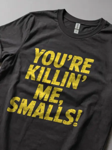Dark Heather funny 90s movie quote t-shirt baseball humor shirt