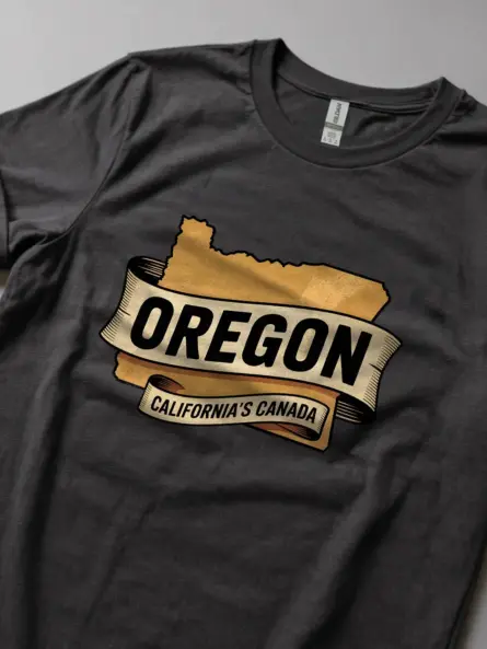 Dark Heather Oregon State Pride T-Shirt northwest local pride shirt