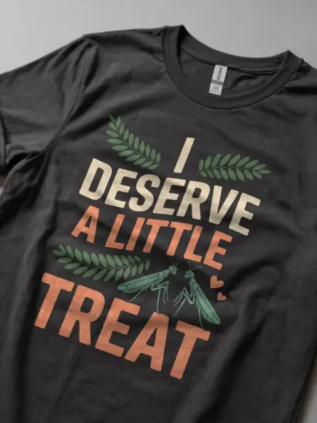 Dark Heather Praying Mantis T-Shirt Aesthetic bug lover tee