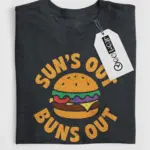 sun's out buns out burger tee