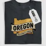 Dark Heather Oregon State Pride T-Shirt quirky oregon transplant t-shirt