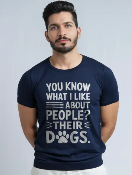 Navy dog owner t-shirt – pet owner humor shirt