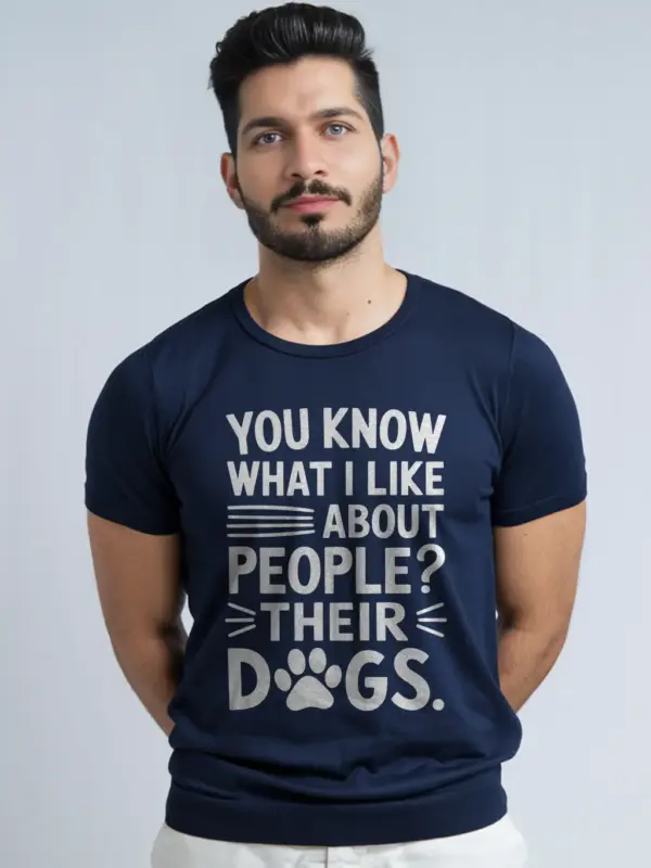 Navy dog owner t-shirt – pet owner humor shirt
