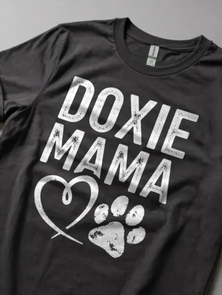 Dark Heather Doxie Mama Shirt – Dog Lover Tee