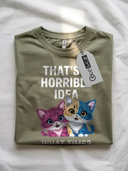 Military green funny cat shirt – humorous cat lover gift