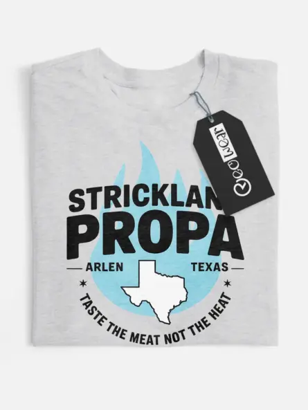 grey strickland propane vintage tee retro pit boss front view