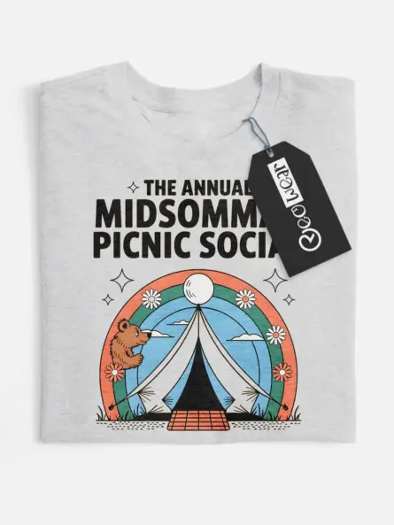 retro midsommar picnic t-shirt