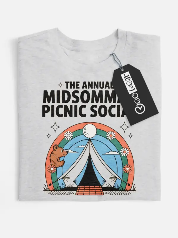 retro midsommar picnic t-shirt