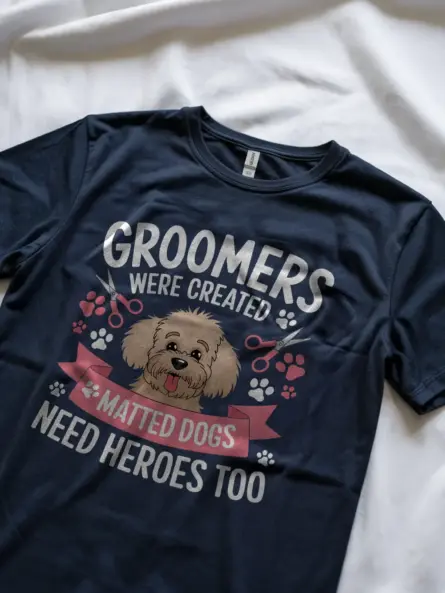 Navy groomers need heroes too shirt – funny pet groomer gift