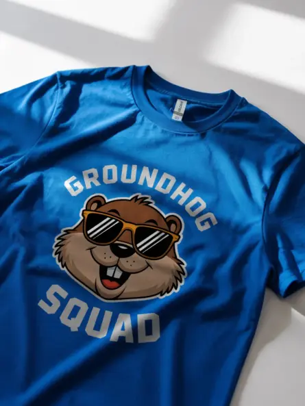 Royal Blue Groundhog Squad Shirt – Cute Groundhog Squad T-shirt
