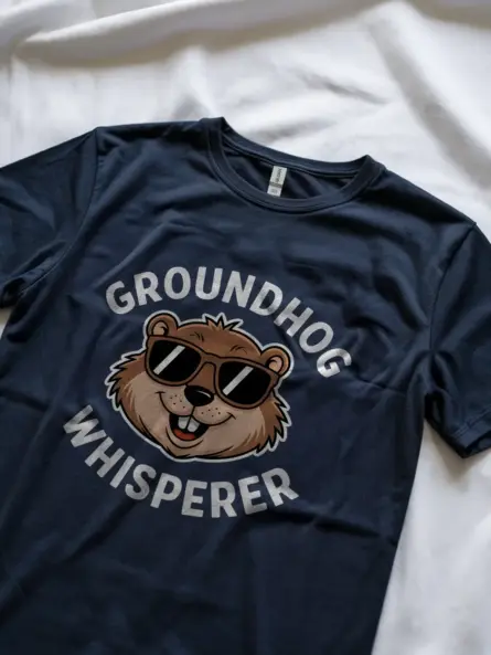 Navy groundhog whisperer shirt – groundhog day shirt