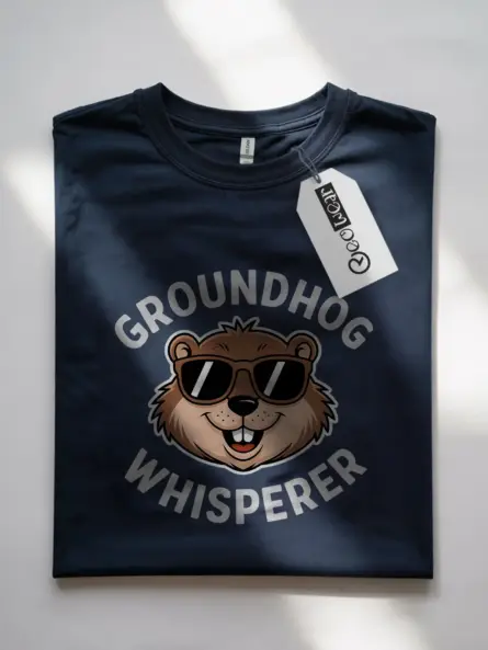 Navy groundhog whisperer shirt – groundhog day shirt