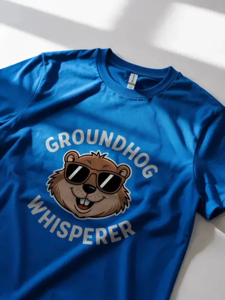 Royal Blue Groundhog Whisperer Shirt – Cute Groundhog T-shirt