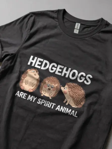 Dark Heather Hedgehog Lover Shirt – Animal Lover Tee