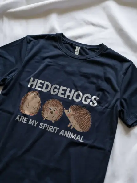 Navy hedgehog lover shirt – funny hedgehog t-shirt