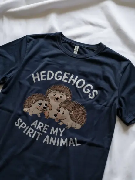 Navy hedgehogs spirit animal shirt – animal lover t-shirt