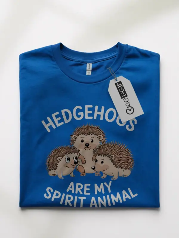 Royal blue hedgehogs spirit animal shirt – funny hedgehog tee