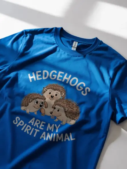 Royal blue hedgehogs spirit animal shirt – funny hedgehog tee