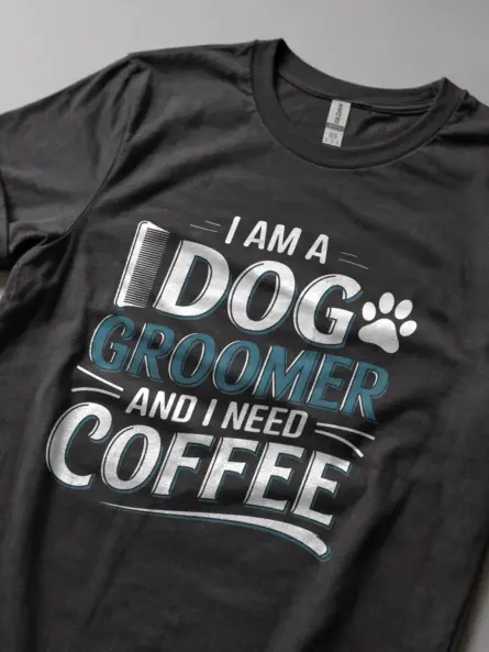 Dark heather i am a dog groomer and i need coffee shirt – dog groomer gift