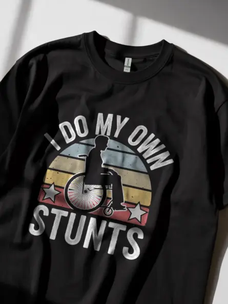 I do my own stunts shirt in black – funny recovery teev