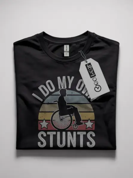 I do my own stunts shirt in black – funny recovery tee
