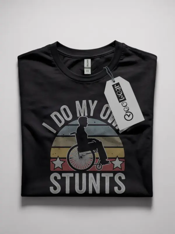 I do my own stunts shirt in black – funny recovery tee