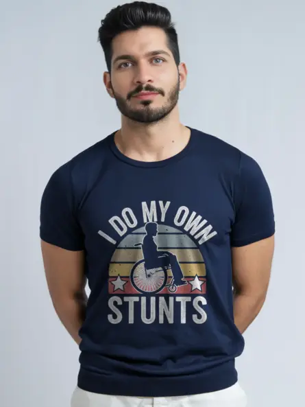 Navy i do my own stunts shirt – stuntwoman gift
