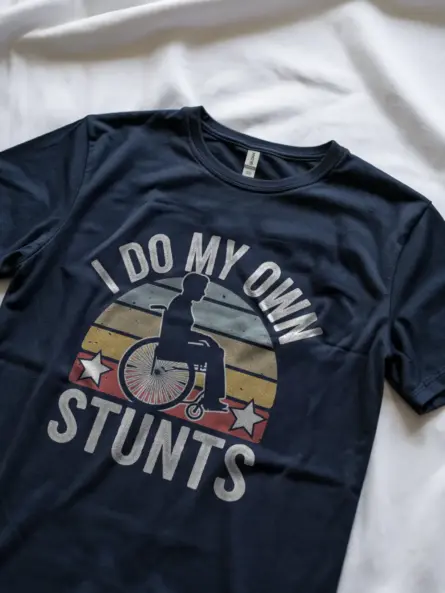 Navy I Do My Own Stunts Shirt – Stuntwoman Gift