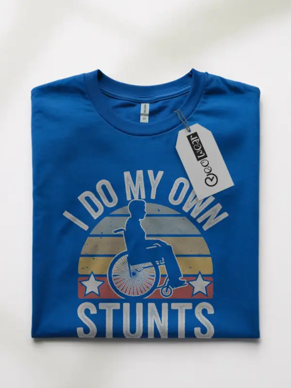 Royal blue i do my own stunts shirt – injury hand wrist tee