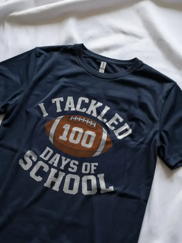 Navy football school team shirt – funny 100 days tee