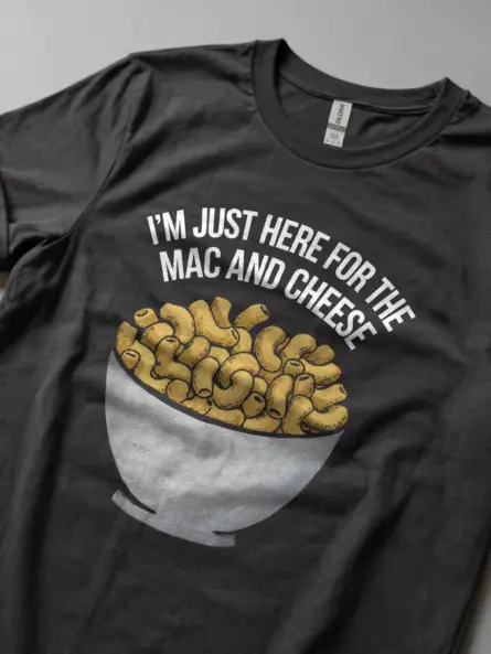 Dark Heather I'm Just Here for the Mac and Cheese Shirt – Mac and Cheese Lover Tee