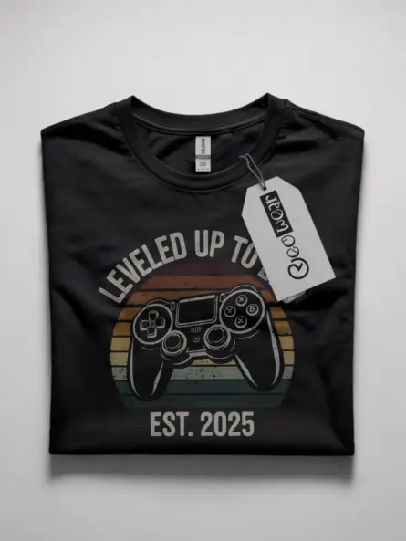 Leveled Up to Dad Tee