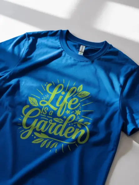– Royal Blue Life Is a Garden Shirt – Funny Plant Lover Gift